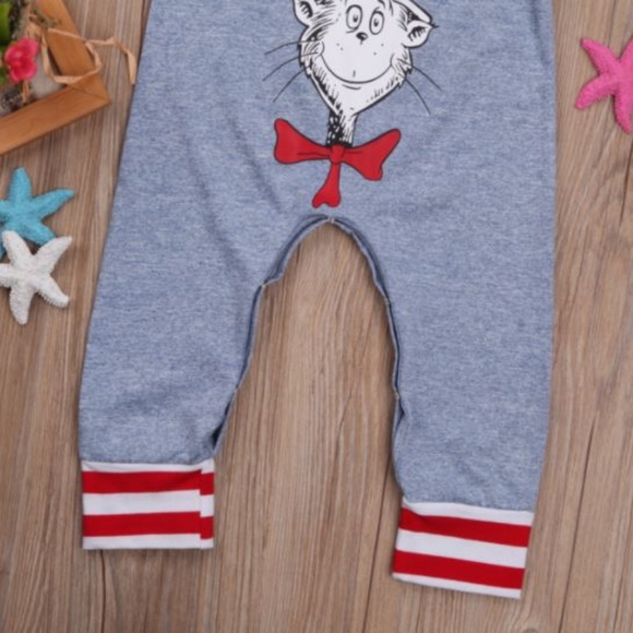 “Silly cat” baby unisex romper 6 mo. - Picture 6 of 6